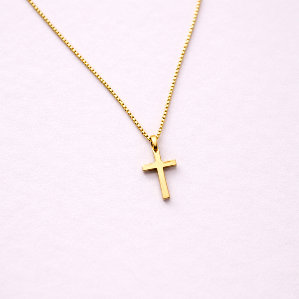 Essential Cross Necklace - Gold