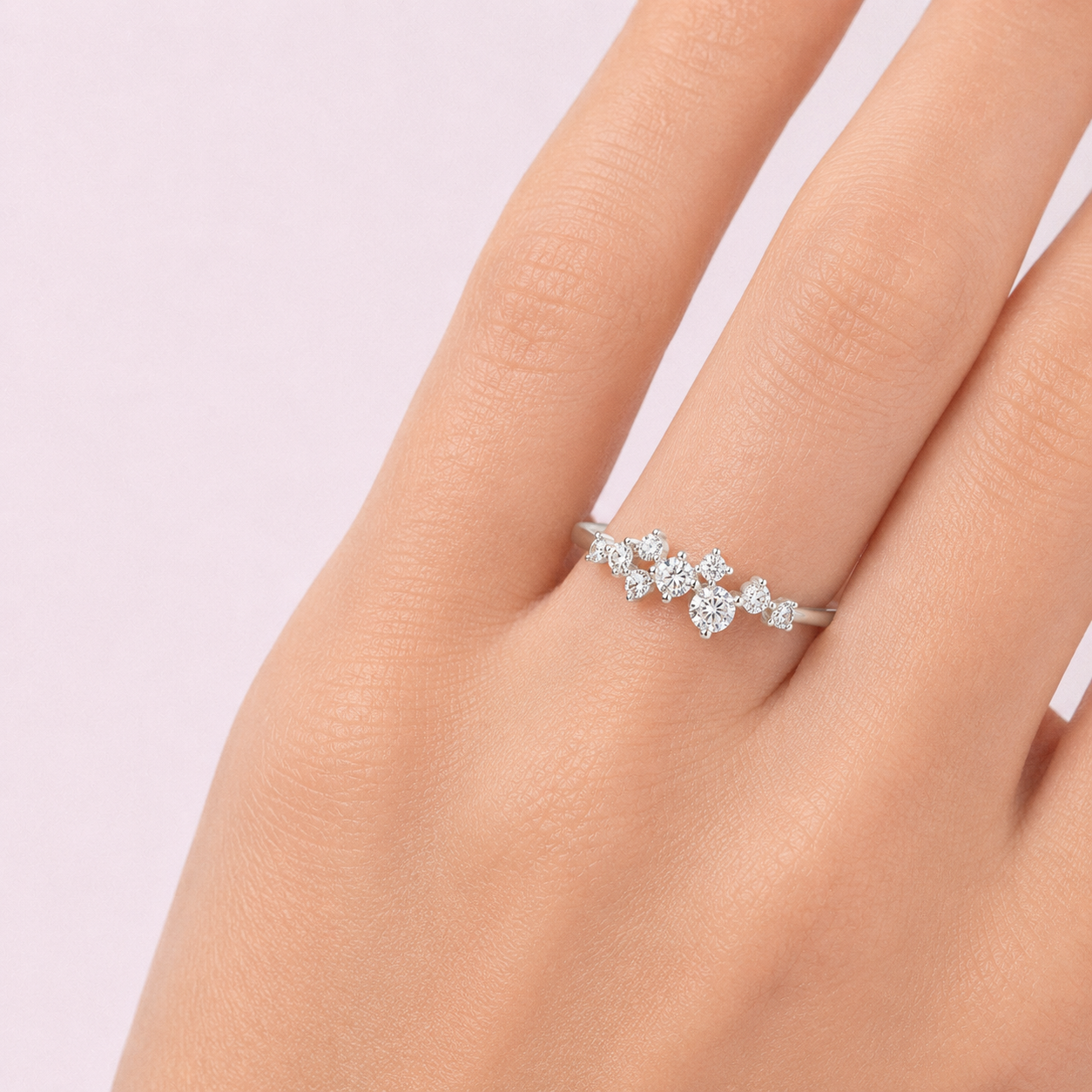 Lumière Ring - 18K White Gold