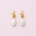 Pearl Drop Earrings - Gold