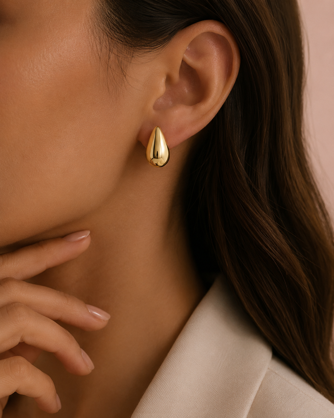 Waterdrop Earrings - Gold