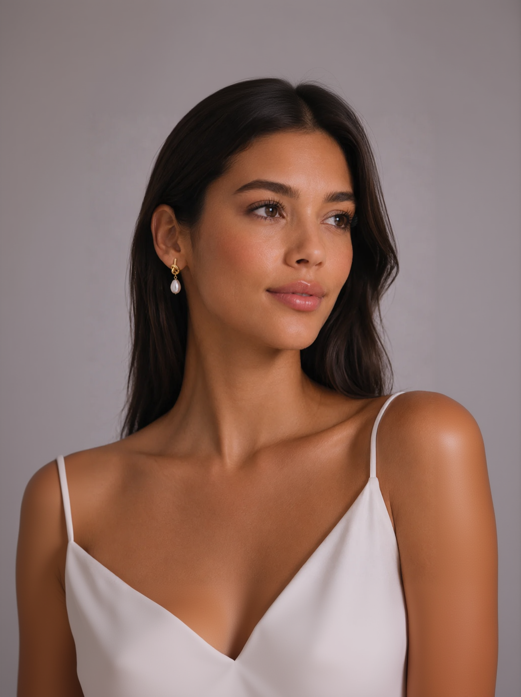 Pearl Drop Earrings - Gold